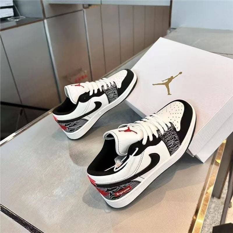 Air Jordan 1 Low – White Black Red 2